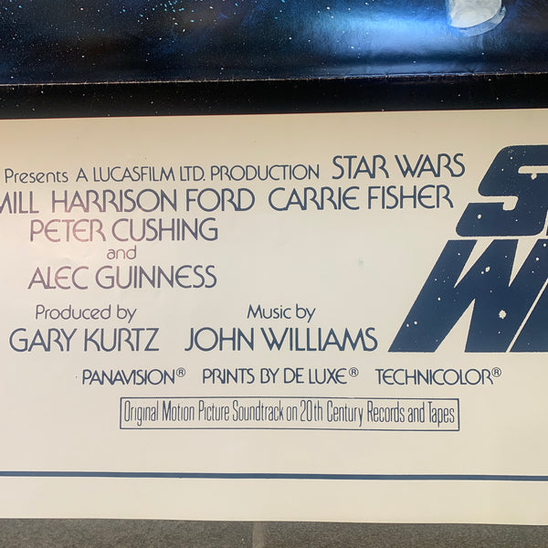 Original STAR WARS 1977 “Style C” US international premiere plakat