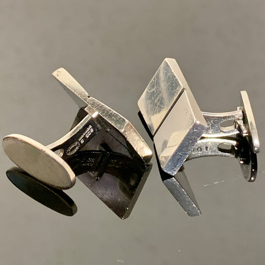 Georg Jensen, sterling sølv manchetknapper, formgivet af Nanna Ditzel
