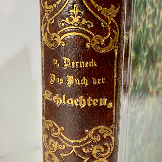 Carl Gustav von Berneck, Das Buch der Schlachten, 1. Udgave, fra 1856. Antikvarisk tysk bog.
