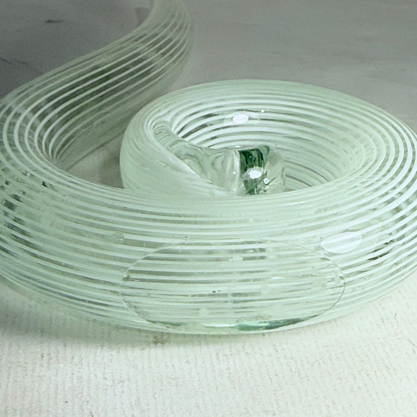 Vintage murano glass spiral sculpture.