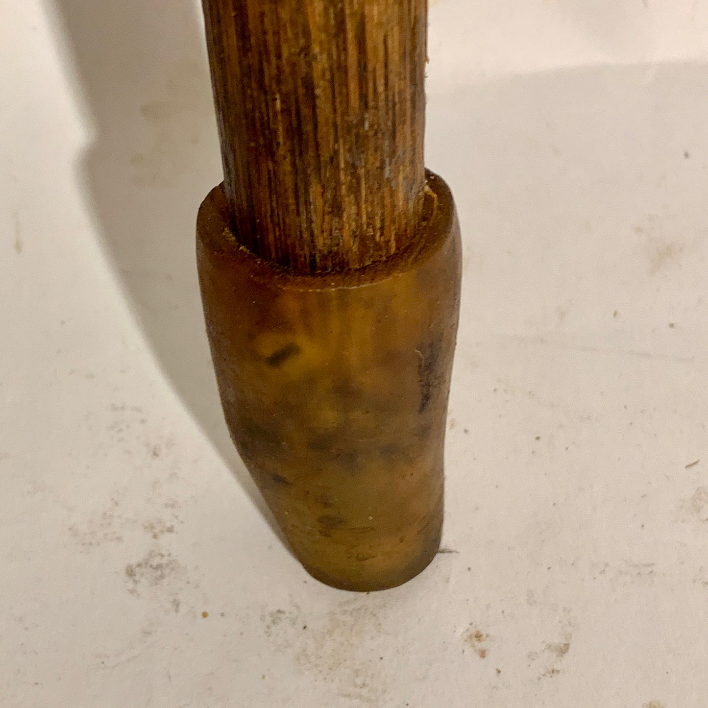 Older silver-plated wooden walking stick. From the 1920s/30s.