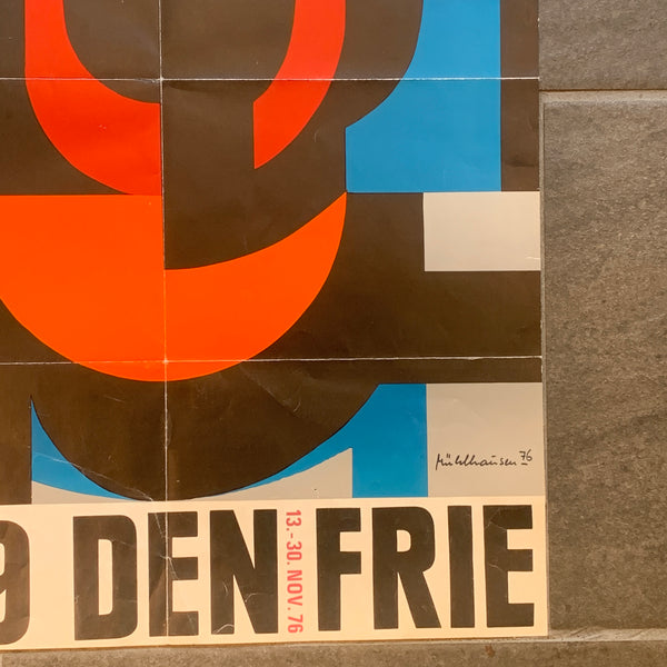 Den frie, M59 kunst udstillings plakat, fra 1976.