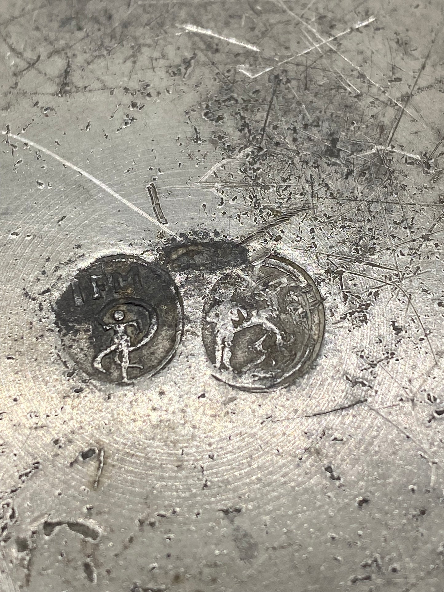 Antik Tin tallerken. Sidst 18./tidl. 19. Årh