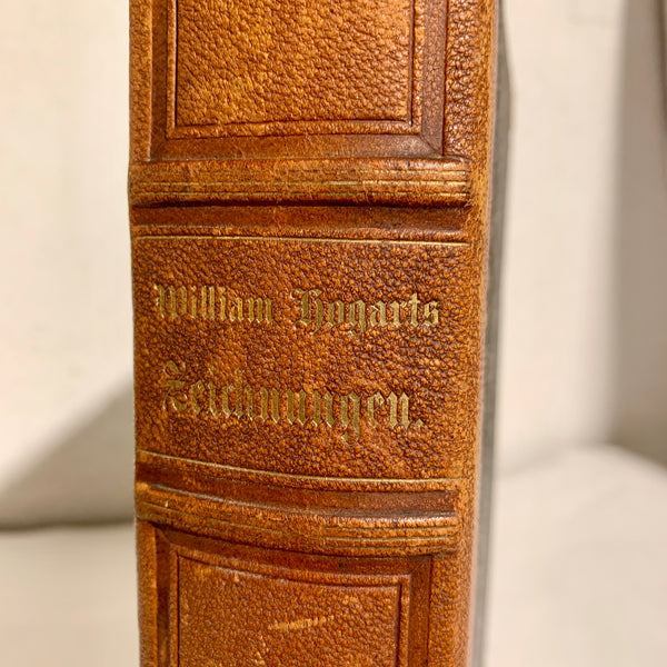 William Hogarth's Zeichnungen. Antikvarisk tysk bog. Fra 1857.