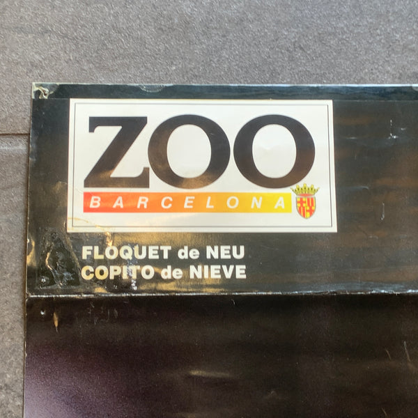 Original vintage Barcelona ZOO plakat, fra 1980erne.