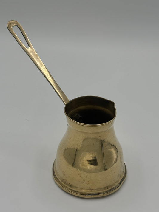 Antik tyrkisk messing kaffekande. Fra 19.Årh