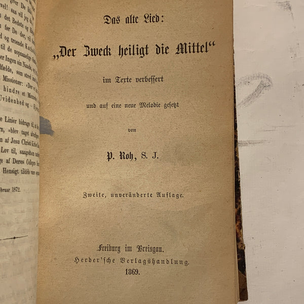 J.L.Grev Holstein m.Fl. Antikvarisk dansk/tysk samling af Katolsk-Protestantisk debatter , fra 1845-1872.