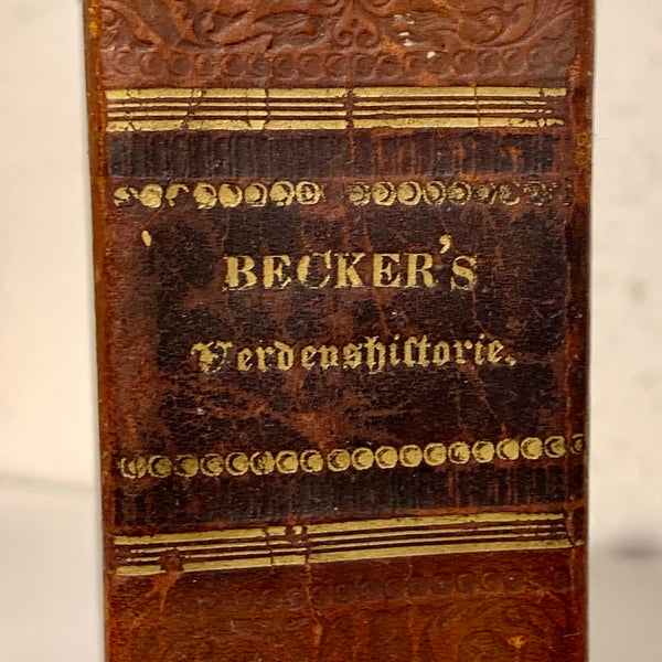 Karl Friedrich Beckers Verdenshistorie. Antikvarisk dansk bog fra 1823.
