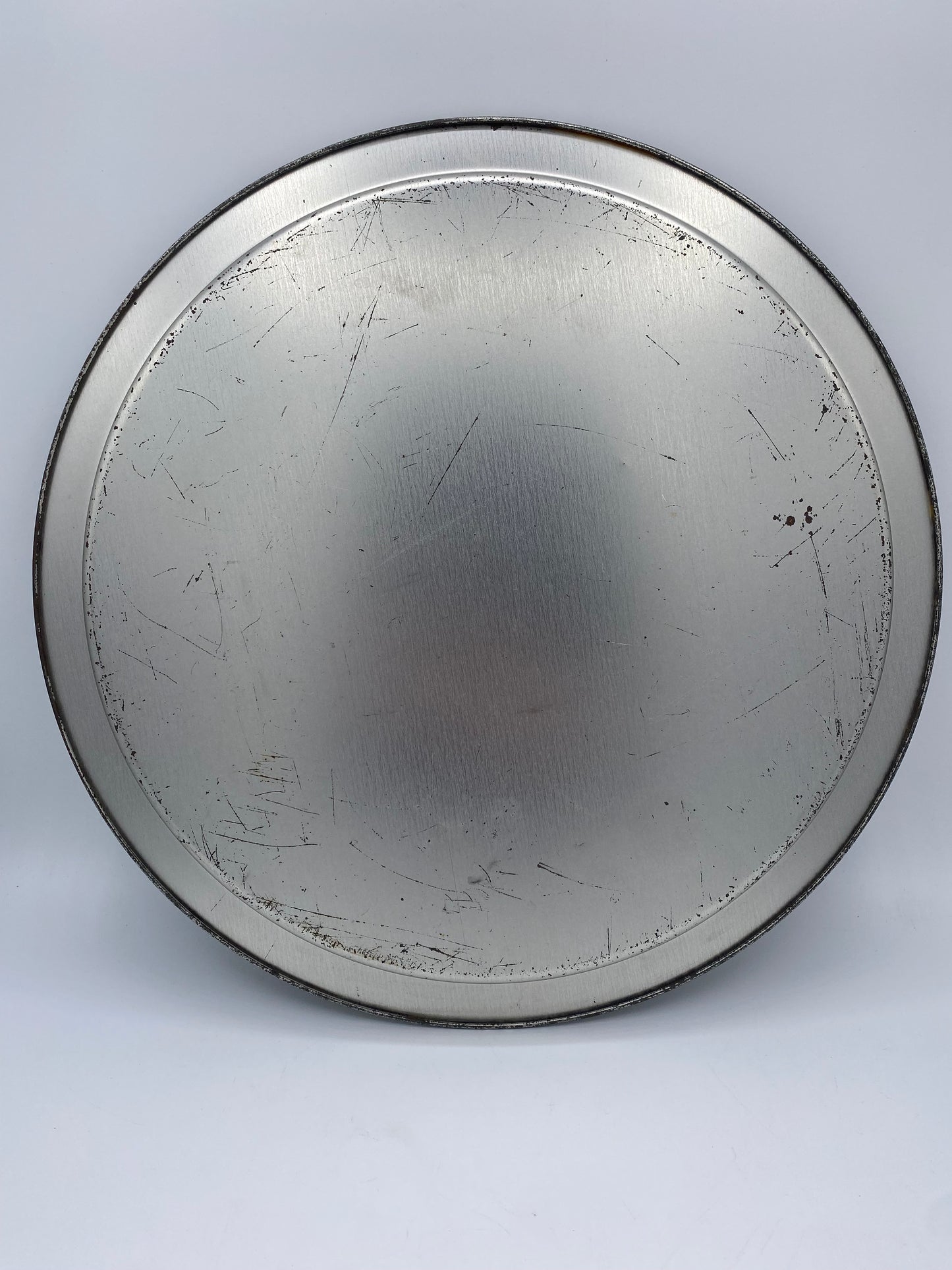 Vintage rund Martini reklame-serveringsbakke. I metal. Dansk. Slut 20. årh
