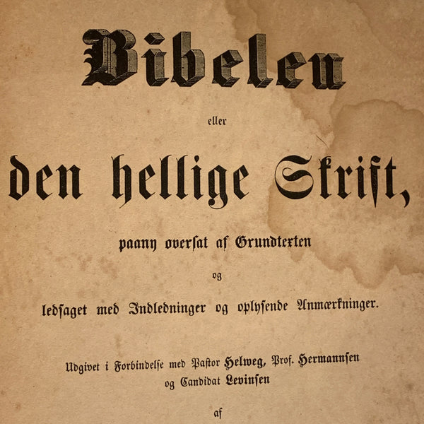 Biblen, Chr. H. Kalkar. Fra 1847. Det nye testamente.