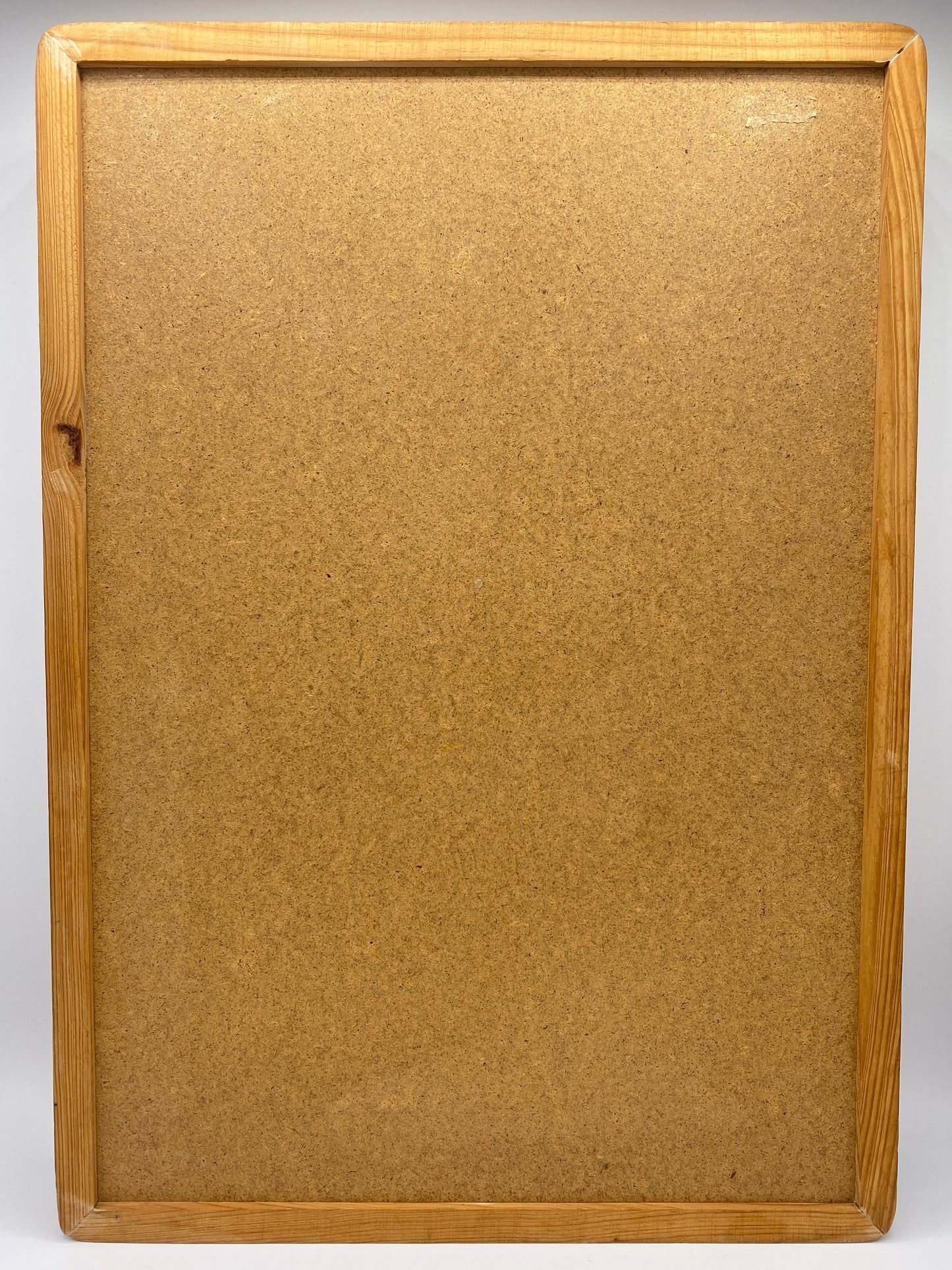 Vintage midcentury modern serveringsbakke i træ og kork. Lys træ. Dansk. 20. årh