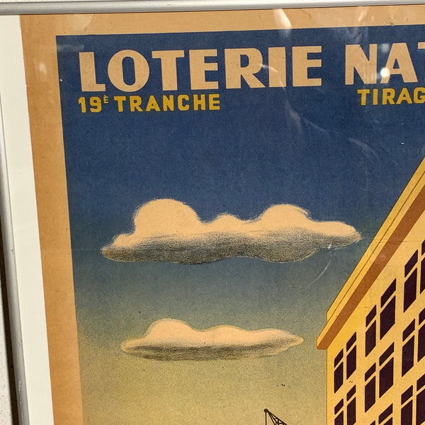 Fransk P.Besniard “Loterie Nationale”plakat, fra 1943.