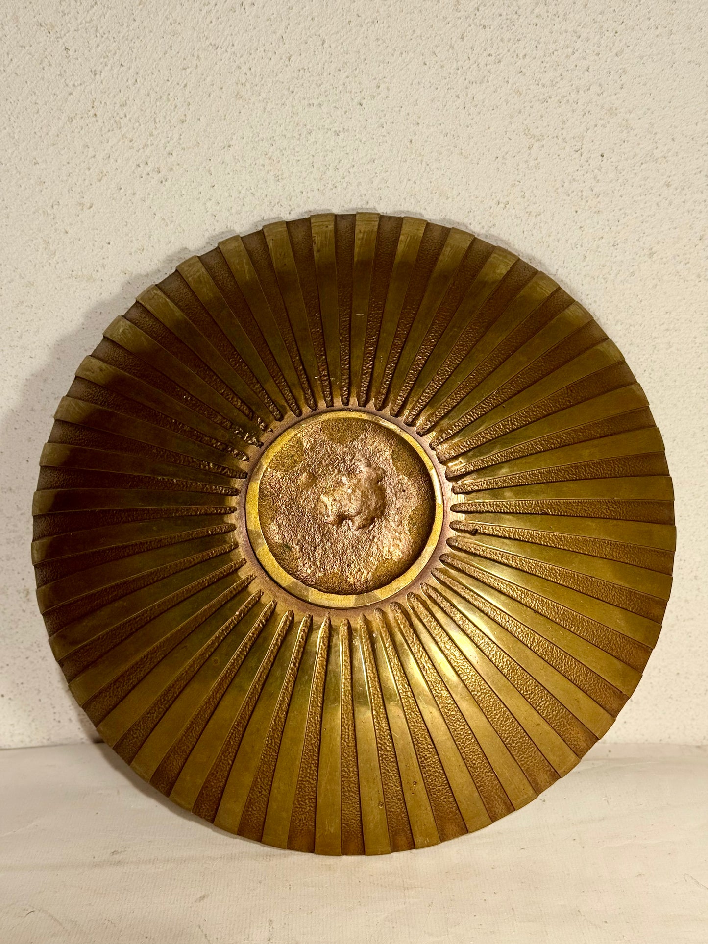 Antique Art Deco bronze vase