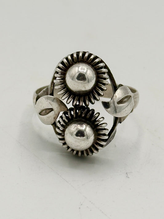 Art deco sølv ring. Danmark. Fra start 20.Årh