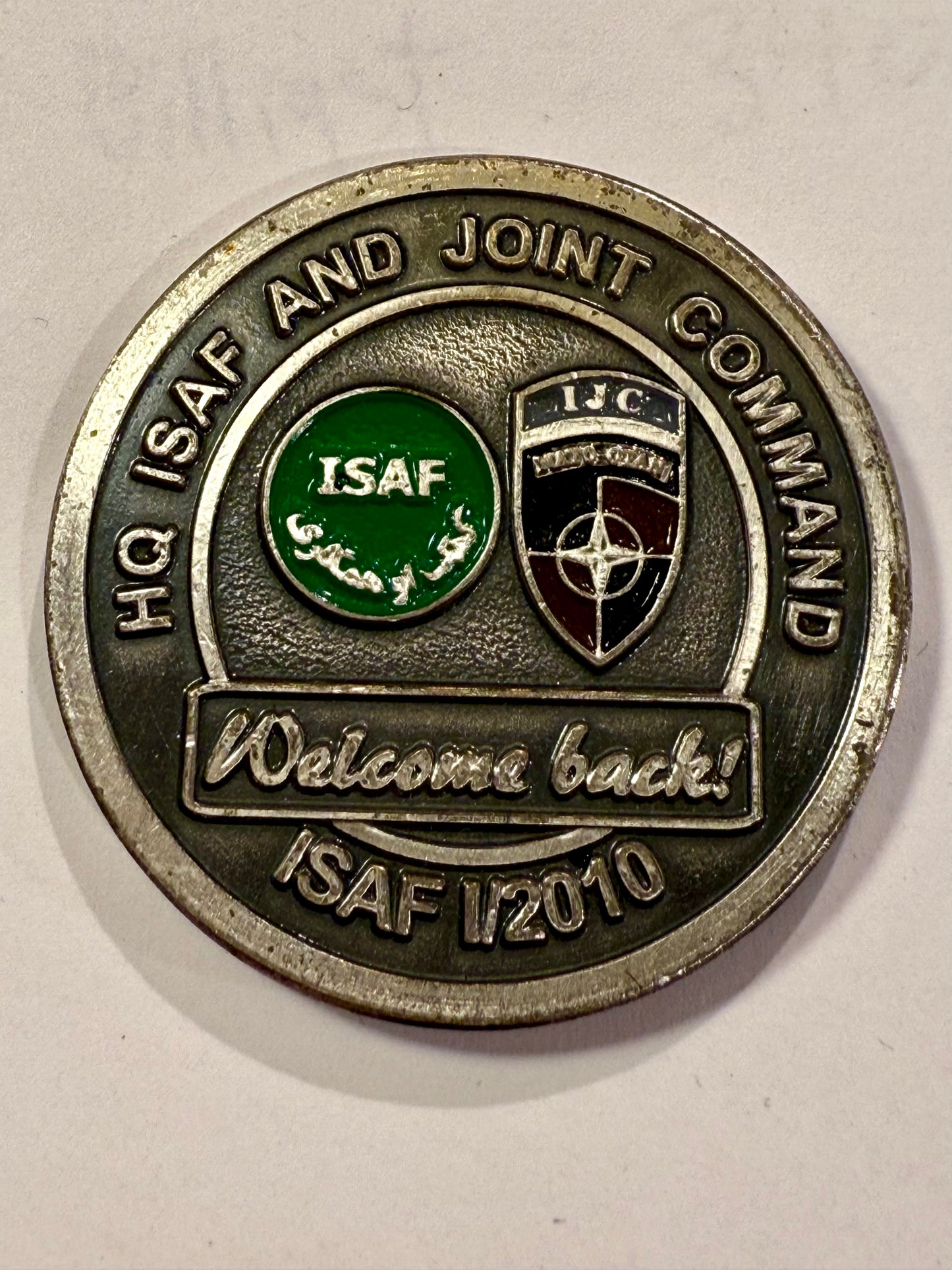 Commander's Coin. NATO ISAF JOINT COMMAND