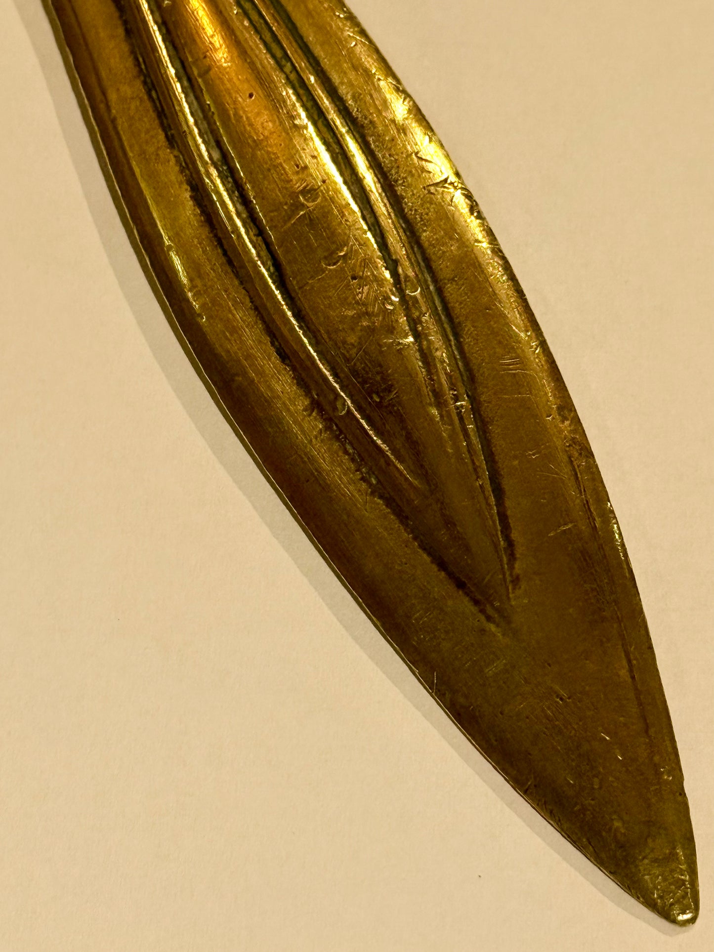 Antik dansk bronzealder sværd brevåbner, fra 1800 tallet.