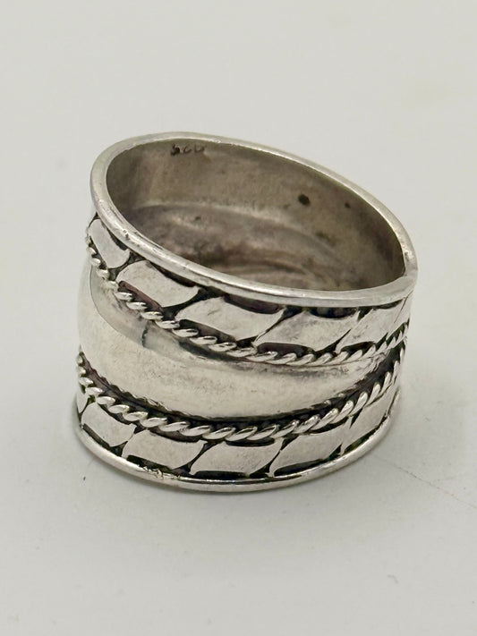 Vintage ornamenteret Sterlingsølv ring