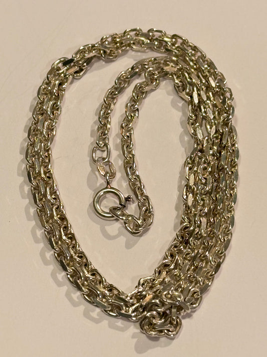 Anders Møller / Scrouples(1983 - ) Anker sterling sølv halskæde. 60 cm. Fra slut 1900 tallet