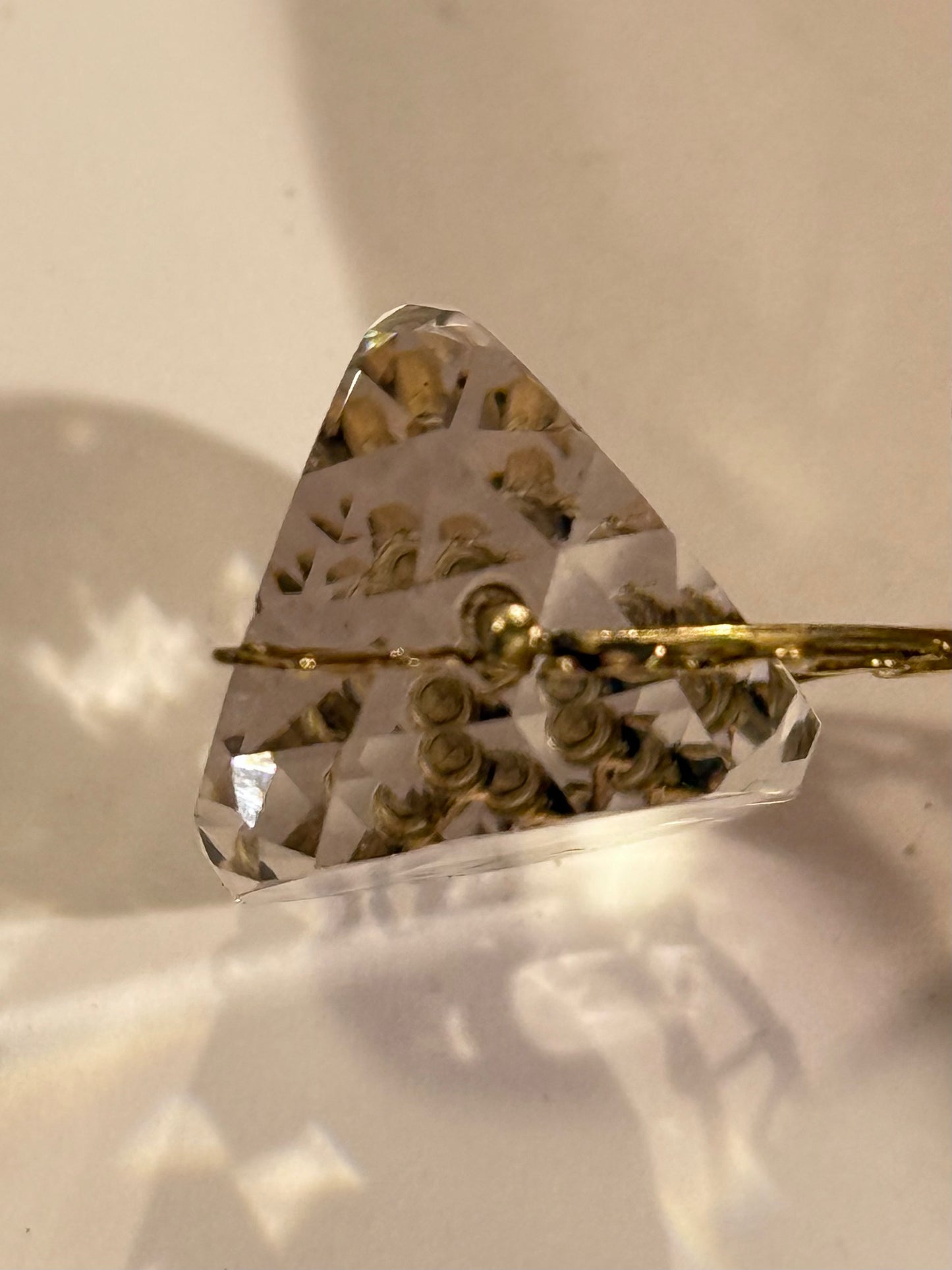 Antik 18K.Guld spinning GOB måne og stjerne vedhæng