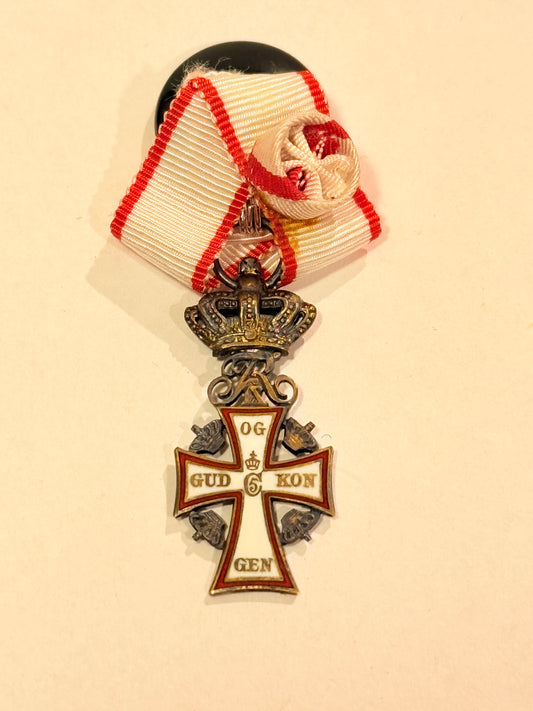 Miniaturemedalje af det danske Ridderkors - Frederik IX version