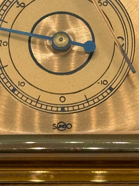 Vintage Sundo Barometer med thermometer. Tyskland, midt 20.Årh