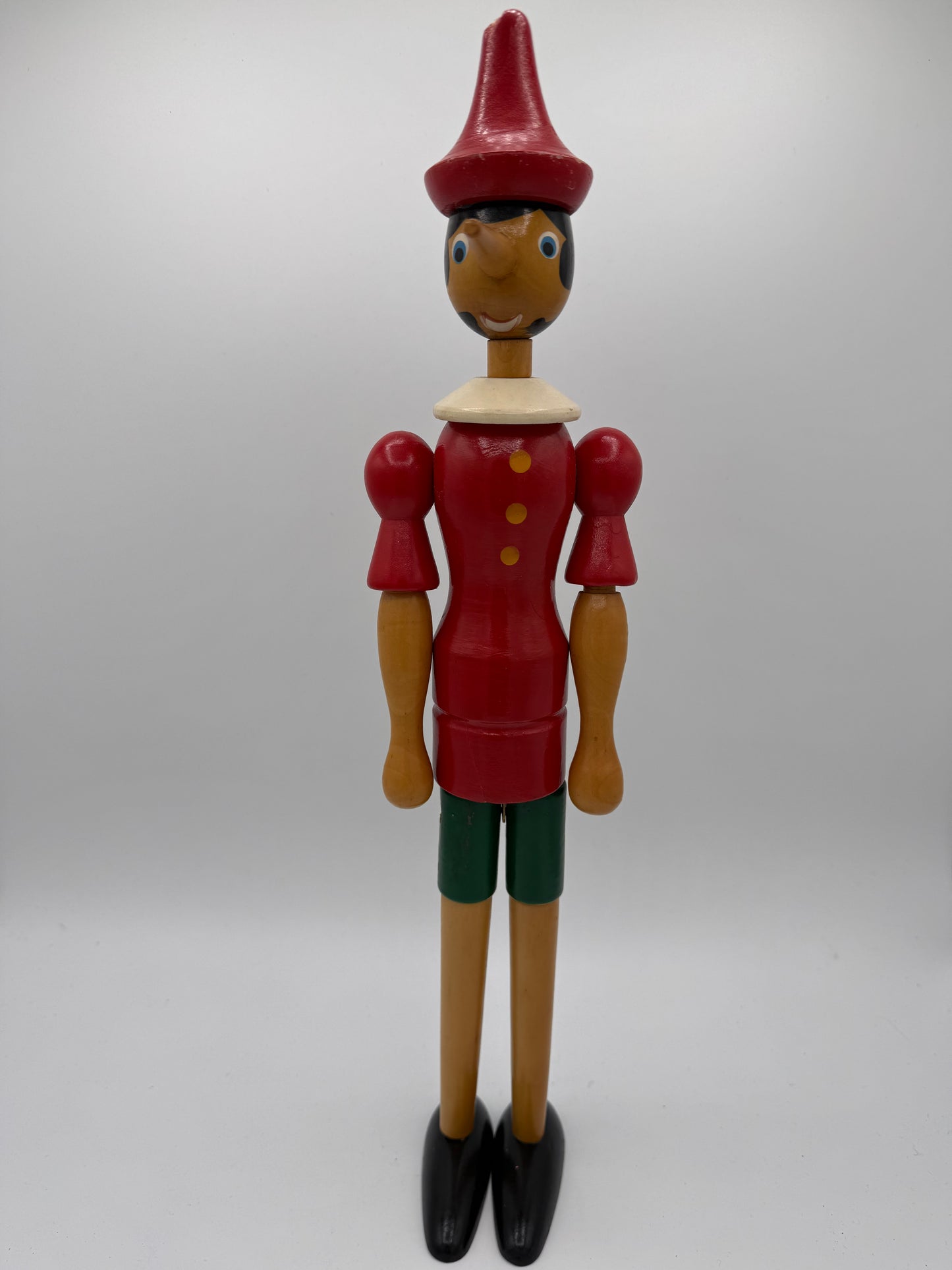 Vintage Pinocchio Træ figur. Italien. Fra 1960/70érne