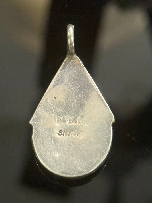 Vintage native american indianer sølv vedhæng.