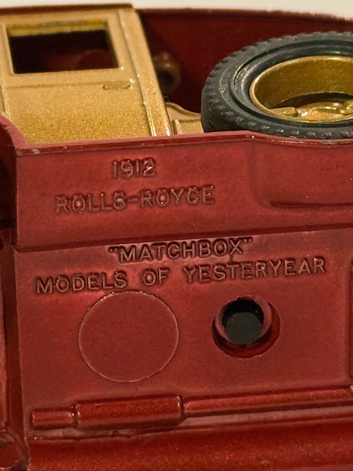 Vintage Lesney Matchbox 1912 Rolls Royce metal bil, fra 1970érne.