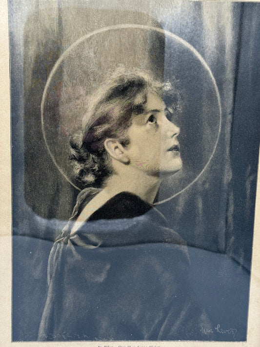 En Vision. Antik dansk træsnitsgravering. Fra 1896