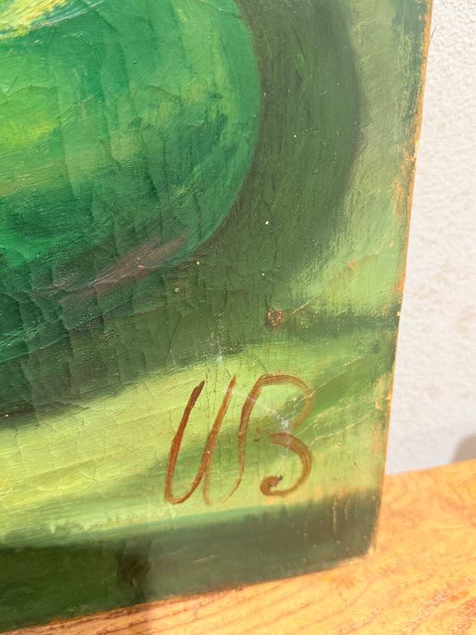 Willy Bille (f.1889-1944). Stillebens oliemaleri. Fra 1930érne.