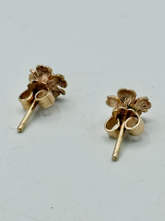 Bernhard Hertz (1893-2007) 14 K. Guld & perle ørestikker