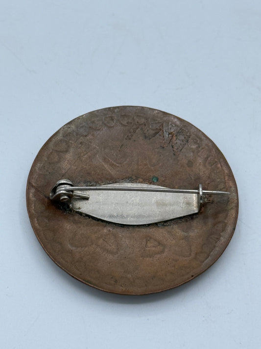 Bronze viking skjold broche