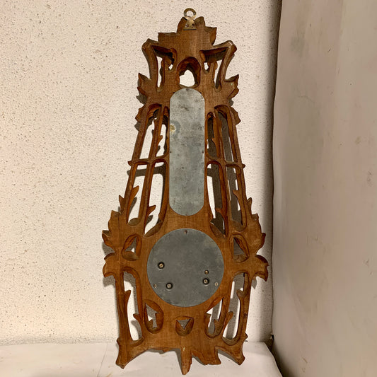 Antik dansk Barometer med thermometer, fra slut 1800/start 1900 tallet