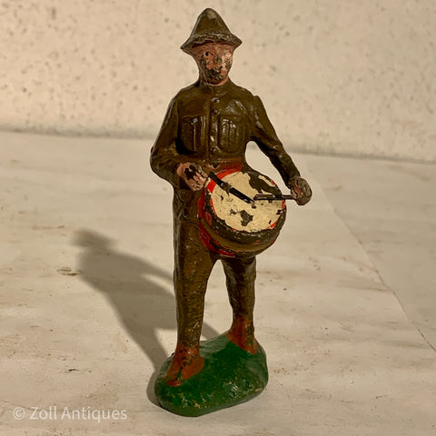 Trico, Stor soldat, musiker med tromme. 10cm serien, fra Japan.