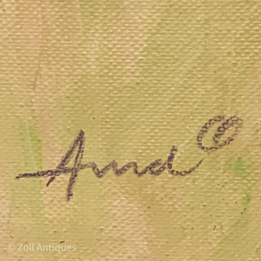 Mogens Amdi Thorsen. Gouache på lærred