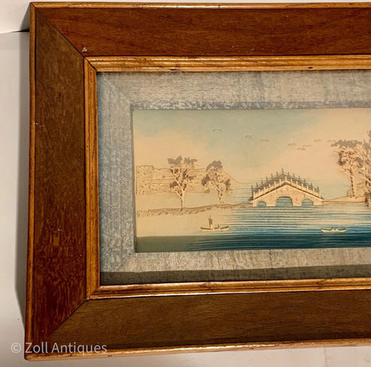 Kinesisk Ding Su Ing wooden drawing