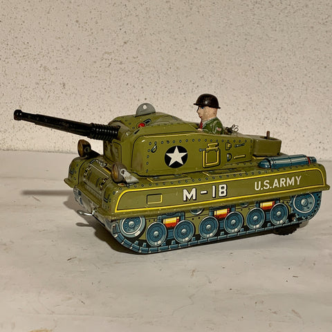 Vintage Japan blik legetøjs tank, fra 1950/60/70érne