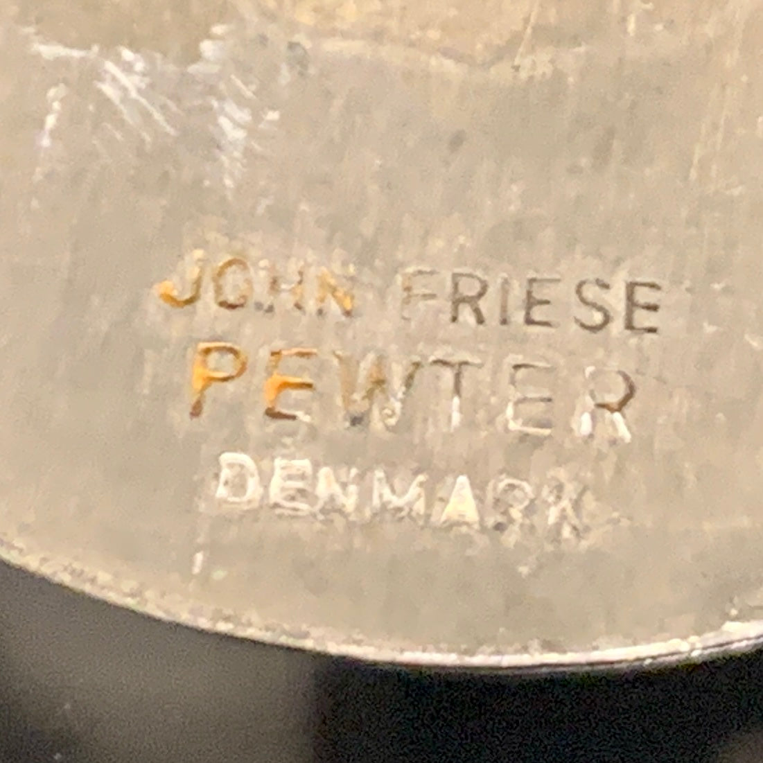 John Friese, retro tin halssmykke, fra 1960/70érne