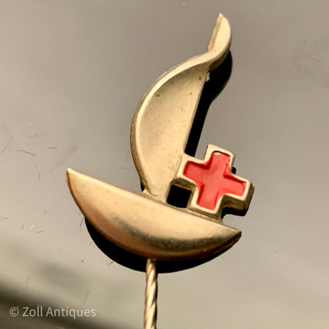 Vintage Røde Kors mærke.