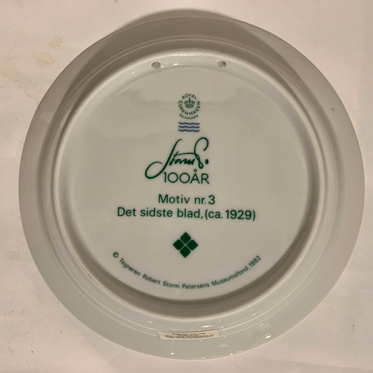 Storm P. 100th anniversary plate, Royal Copenhagen.