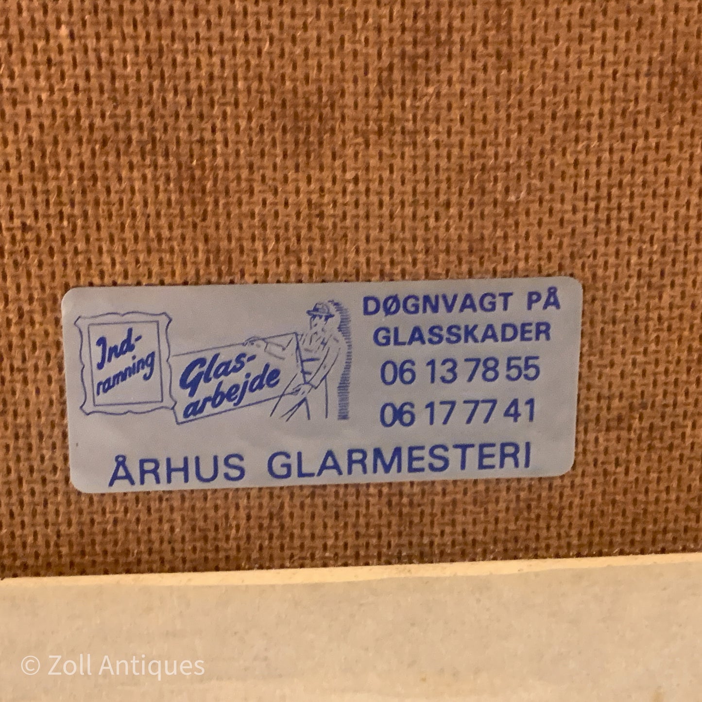 Johannes Bæch (f.1920-2002) akvarel fra 1965