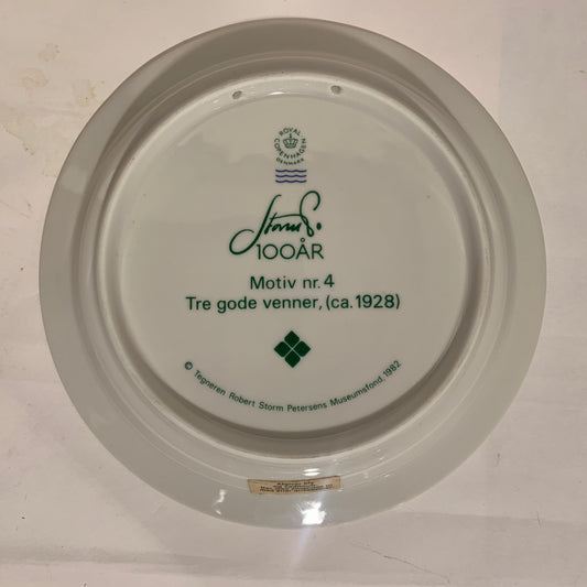 Storm P. 100th anniversary plate, Royal Copenhagen.