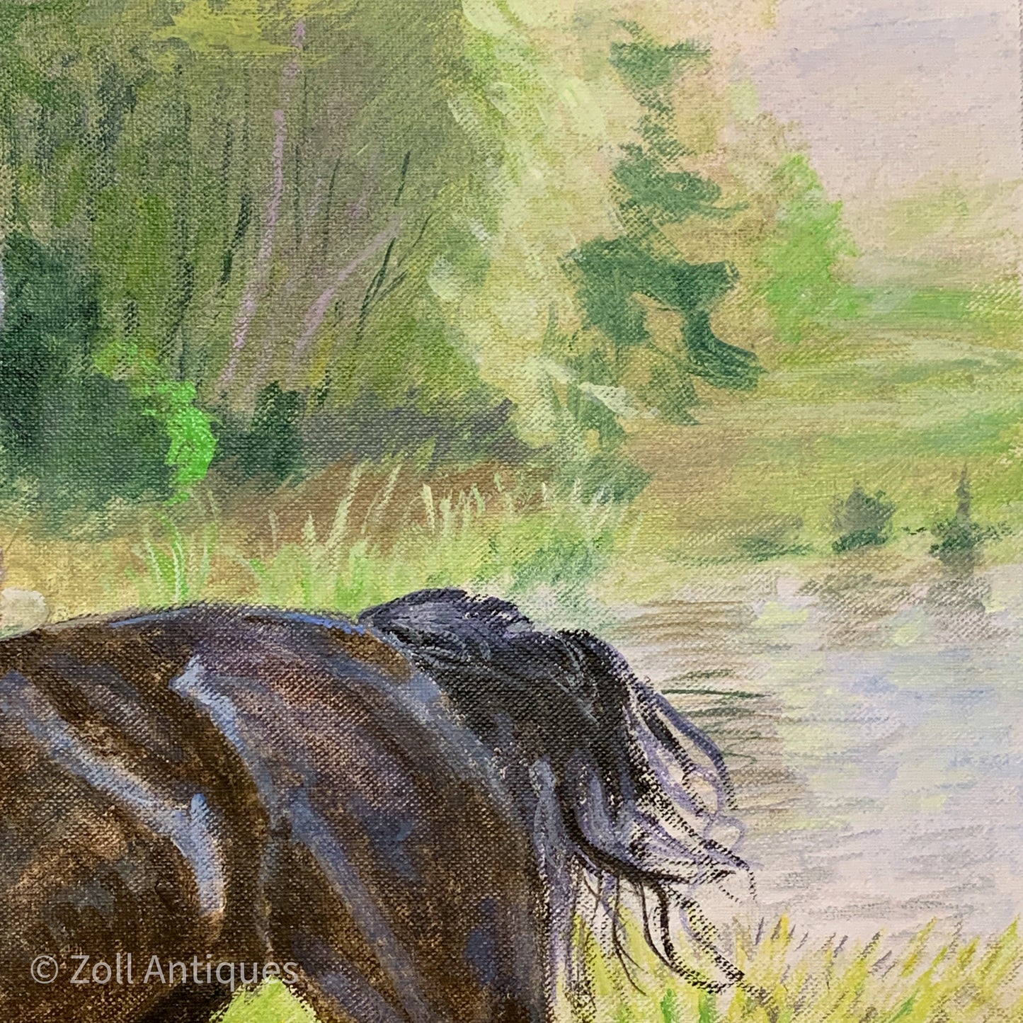 Mogens Amdi Thorsen. Gouache på lærred