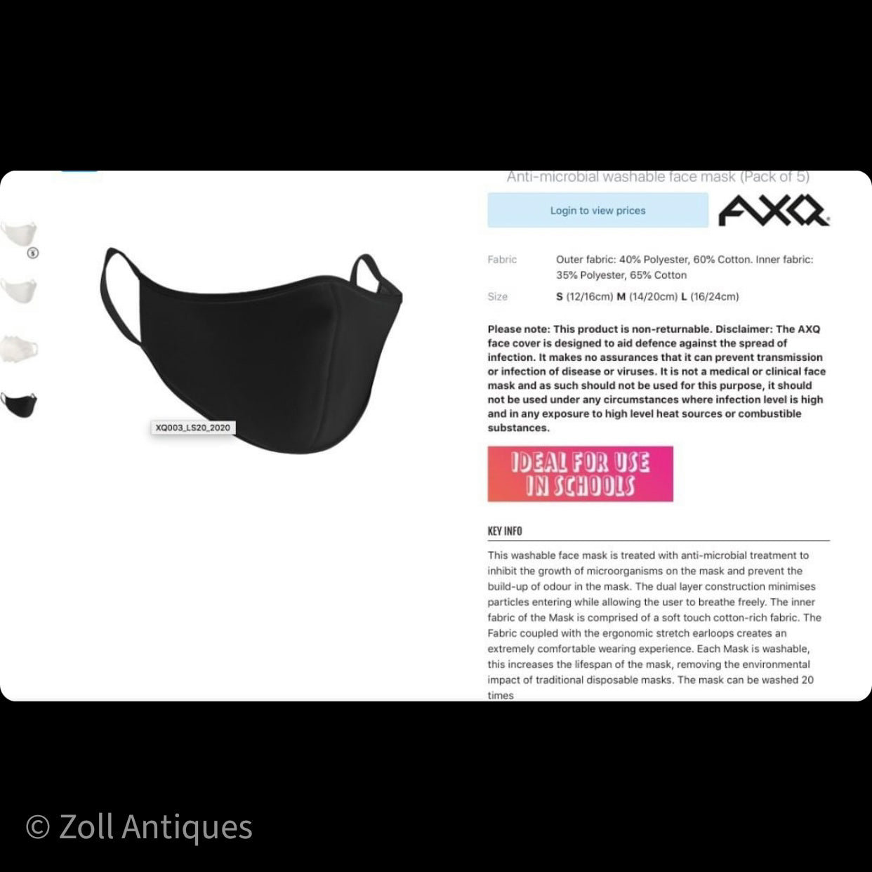 5 stk. Zoll Antiques Skull Logo Mundbind