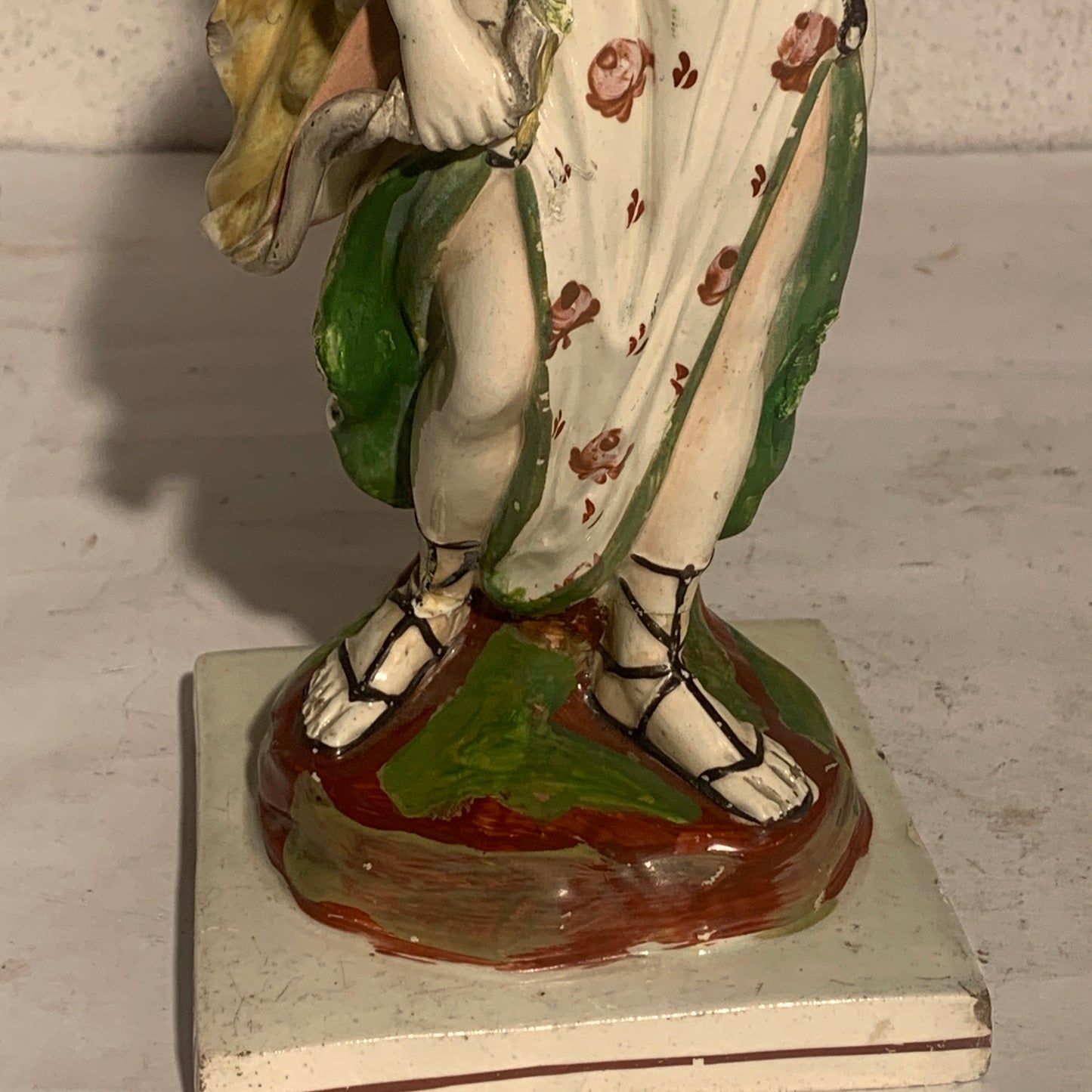 Antique Staffordshire Pearlware, Diana (Artemis), Goddess of the Hunt, from 1820.