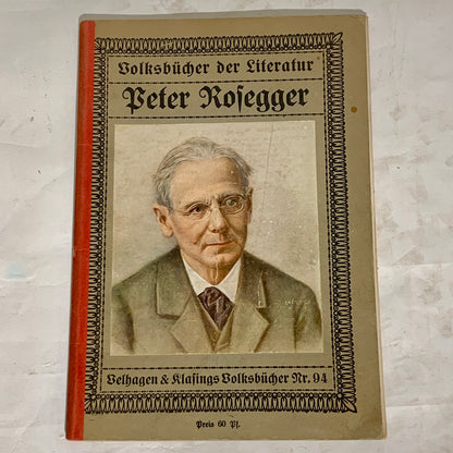 Volksbücher, Peter Rosegger. Antik tysk hæfte. Fra 1910-1920
