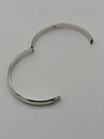Vintage modernistisk rund Sterlingsølv armring. Fra 1980érne