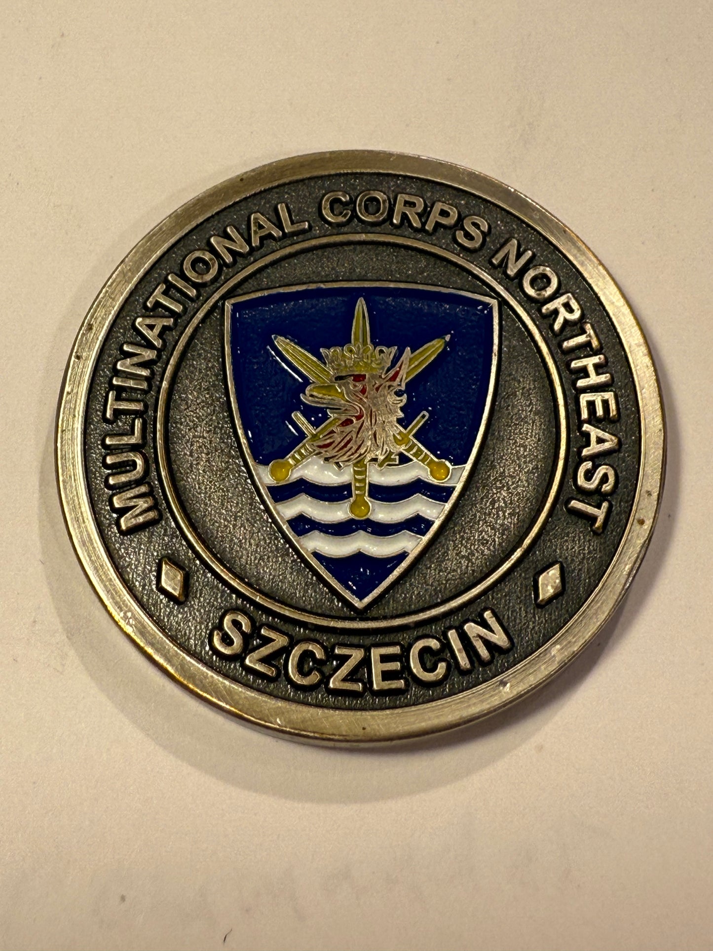 Commander's Coin. Commander of NATO HEADQUARTERS MULTINATIONAL CORPS NORTHEAST.