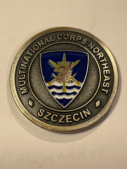 Commander's Coin. Commander of NATO HEADQUARTERS MULTINATIONAL CORPS NORTHEAST.