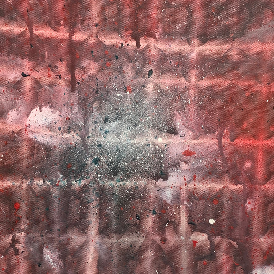 Abstrakt oliemaleri, signeret. Fra 2010.